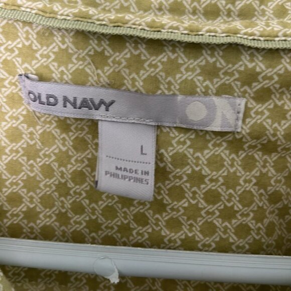 Old Navy Large Olive Green Blouse - Picture 4 of 11
